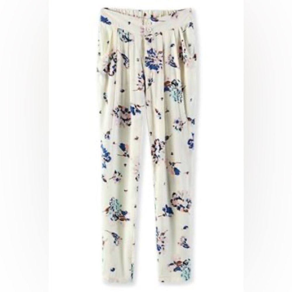 Zara floral cotton pants